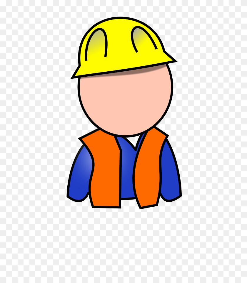 637x900 Construction Worker Clipart Free - Jackhammer Clipart