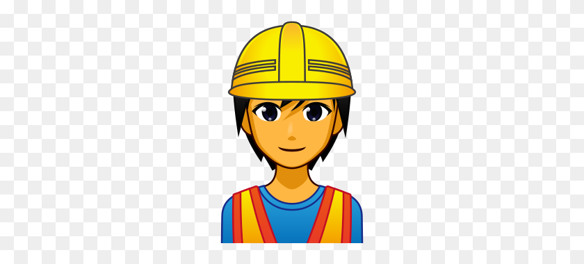 320x320 Construction Worker Emojidex - Construction Worker PNG