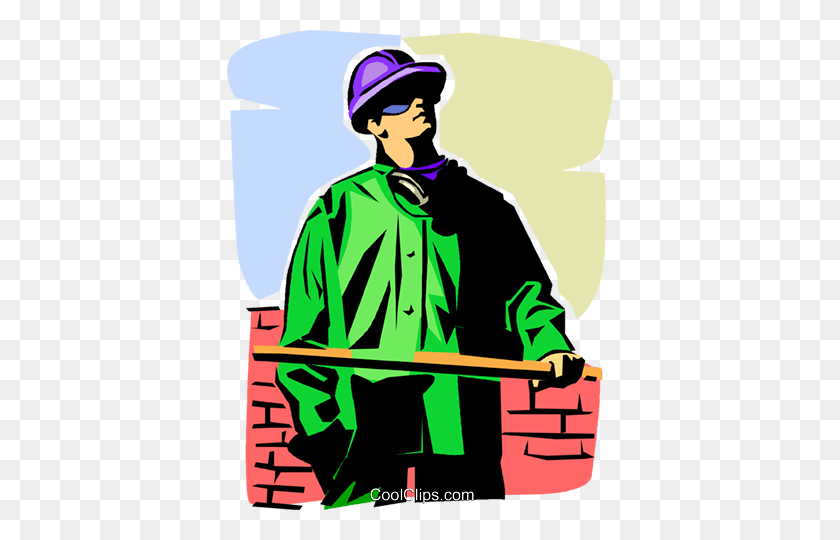 386x480 Construction Worker Royalty Free Vector Clip Art Illustration - Construction Worker Clipart Free