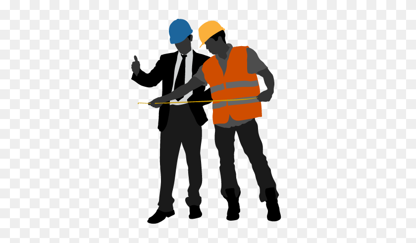 310x430 Construction Worker Silhouette - Worker PNG