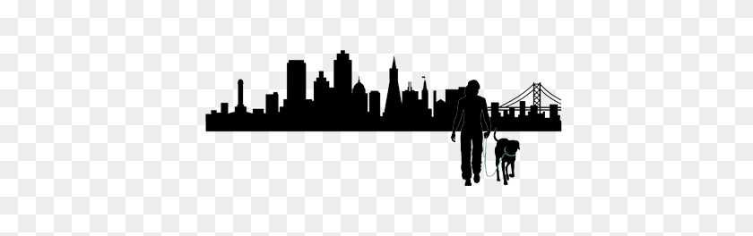 515x204 Contact Boston Dog Walkers - Boston Skyline Silhouette PNG