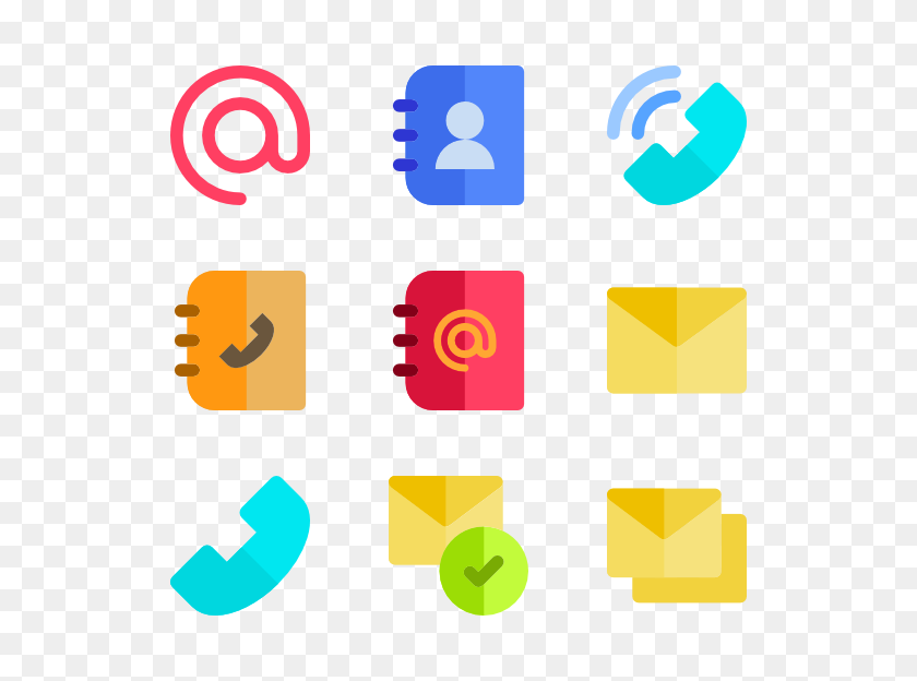 600x564 Contact Icon Packs - Communication PNG
