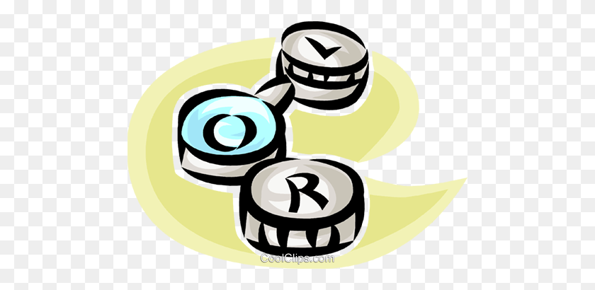 480x350 Contact Lens Holder Royalty Free Vector Clip Art Illustration - Contact Clipart