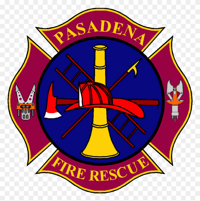 1021x1024 Contact Pasadena Fire Rescue - Fire Department Logo Clipart
