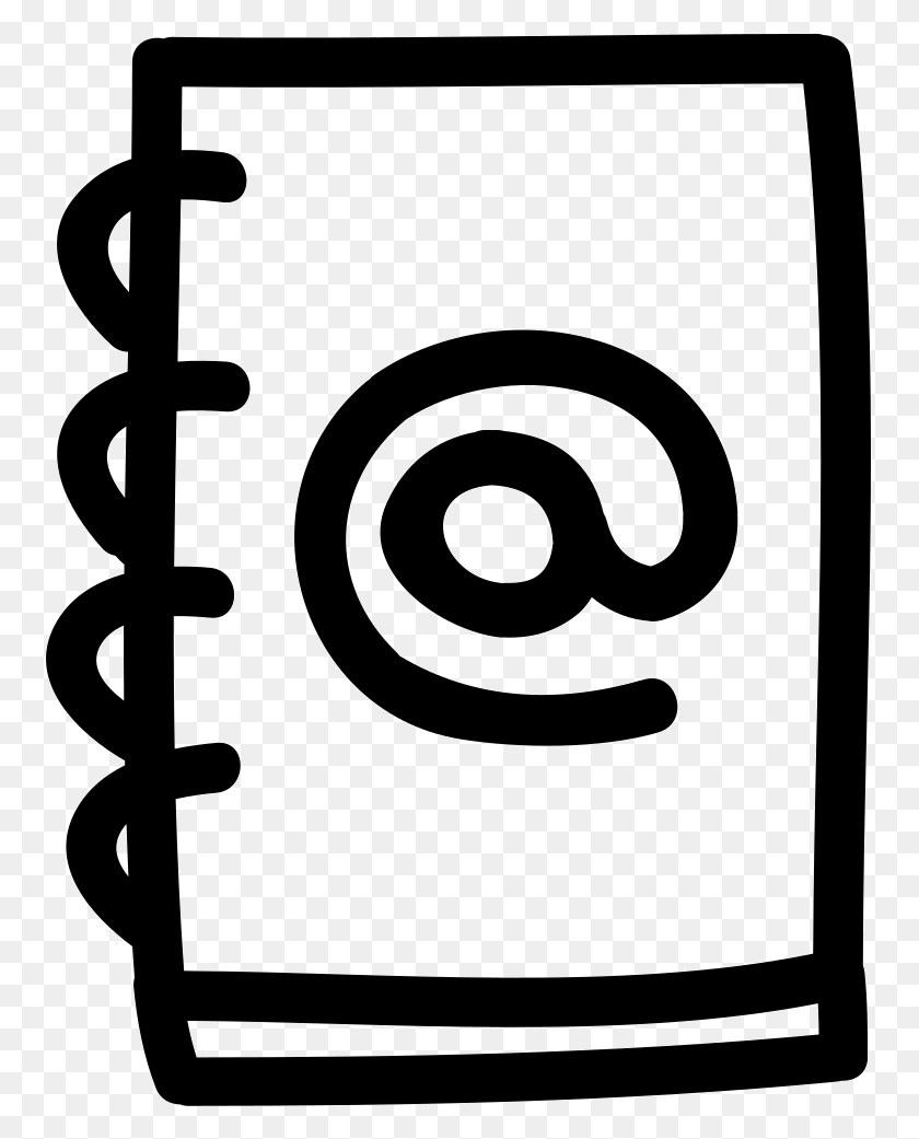 755x981 Contacts Book Hand Drawn Png Icon Free Download - Bloody Hand PNG