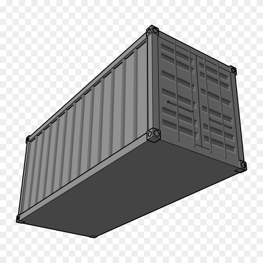 2400x2400 Container Clipart Shipping Container - Crate Clipart
