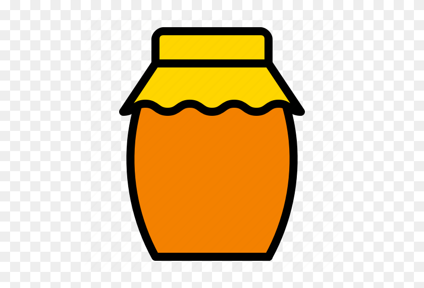512x512 Container, Food, Gastronomy, Honey, Jar Icon - Honey Jar PNG