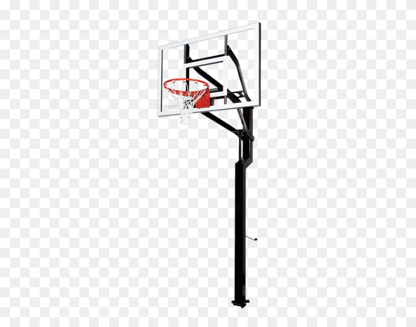 600x600 Contender Signature Series Inground Basketball Hoop - Basketball Court PNG
