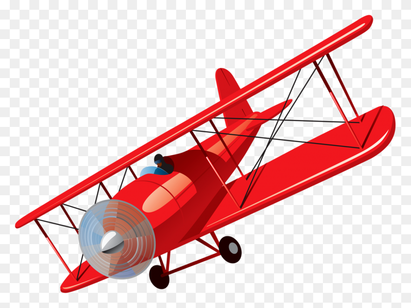 1280x938 Content - Red Airplane Clipart