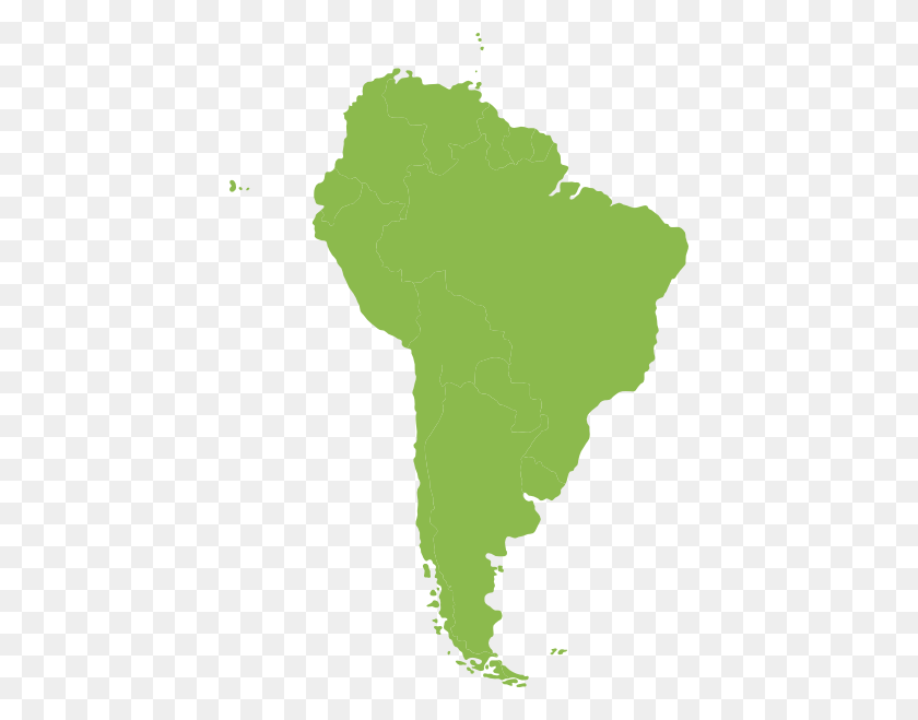 420x599 Continent Of South America Green Clip Art - South America Clipart