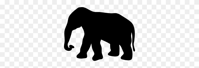 300x227 Контурные Картинки Слона - Голова Единорога Клипарт Черный И Белый