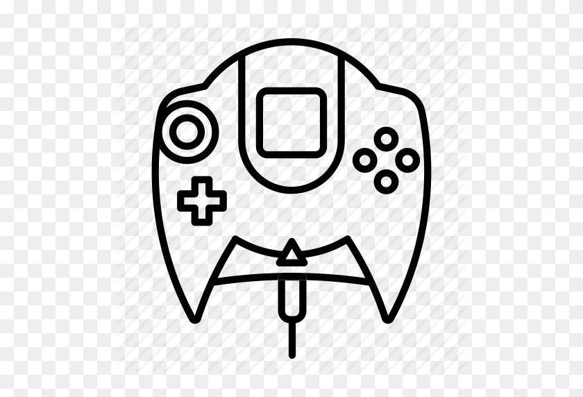 512x512 Controller, Dreamcast, Game, Gamepad, Joystick Icon - Xbox One Controller Clipart