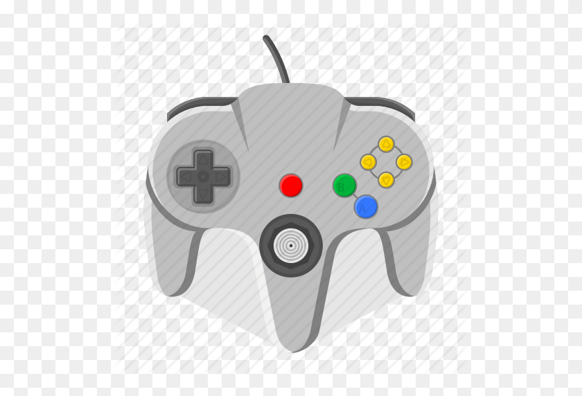 512x512 Controller, Game, Gamepad, Joystick, Nintendo, Video Game Icon - N64 PNG