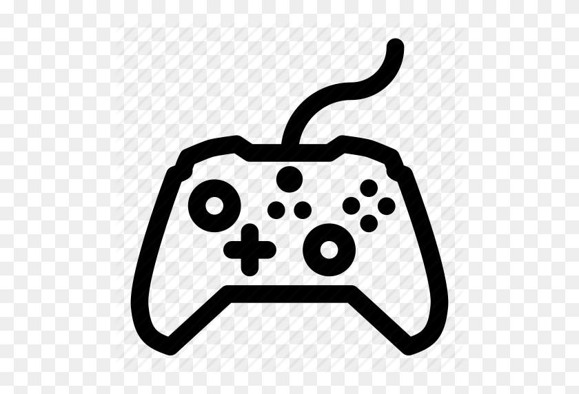 512x512 Controller, Gamepad, Wired, Xbox, Xbox One Icon - Xbox Controller Clipart