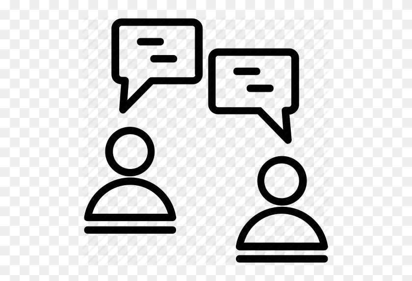 512x512 Conversación, Debate, Discusión, Hablando, Dos Personas Hablando Icono - Personas Hablando Png