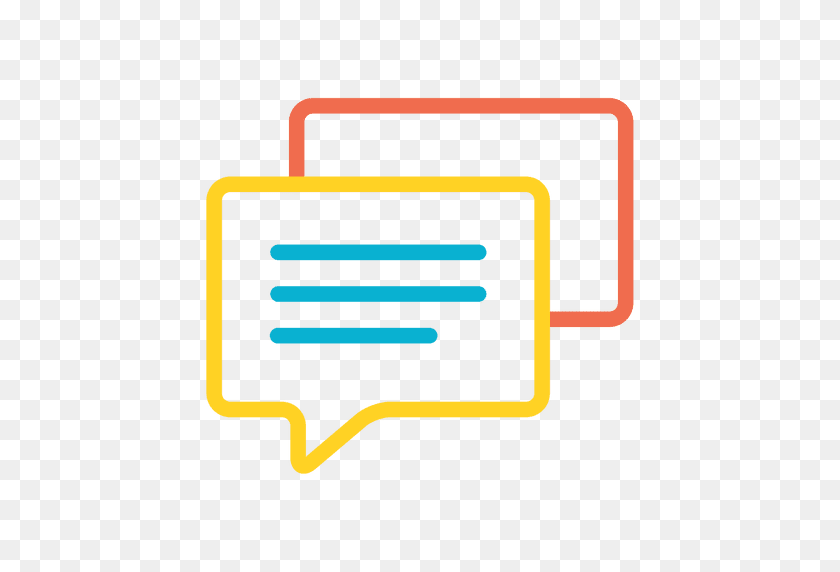 512x512 Icono De Mensaje De Conversación - Mensaje Png