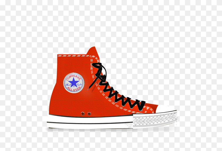 512x512 Converse, Red, Tasi Icon - Converse PNG