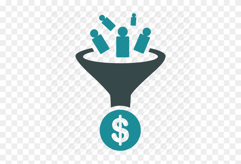 512x512 Conversion, Convert, Effect, Funnel, Leads, Rate, Sales Icon - Funnel PNG