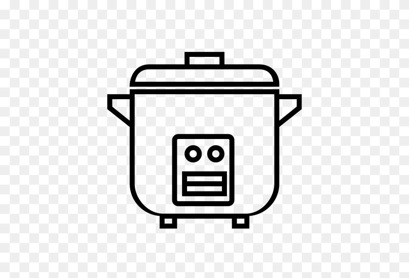 512x512 Cook, Beat, Cooker, Cooking, Kitchen Pack Icon - Rice Clipart Black And White