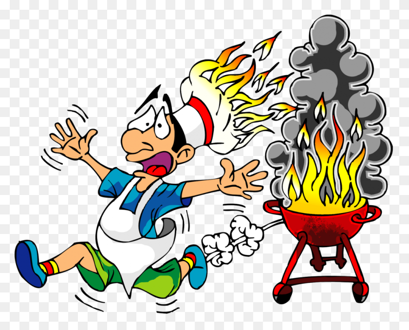 1024x811 Cook With Fire Hat Funny Clip Art Bbq Clipart Free Butterfly - Fire And Ice Clipart