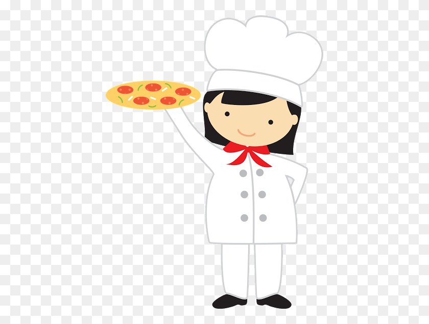 426x576 Libro De Cocina Clipart De Pizza - Pizza Chef Clipart