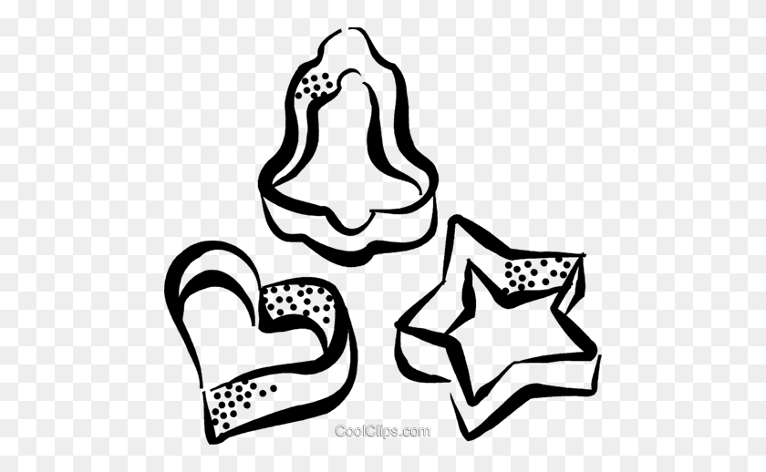 480x458 Cookie Cutter Royalty Free Vector Clip Art Illustration - Cookie Clipart PNG