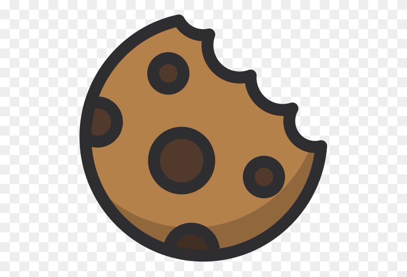 512x512 Cookie Icon - Chocolate Chip Cookie Clipart