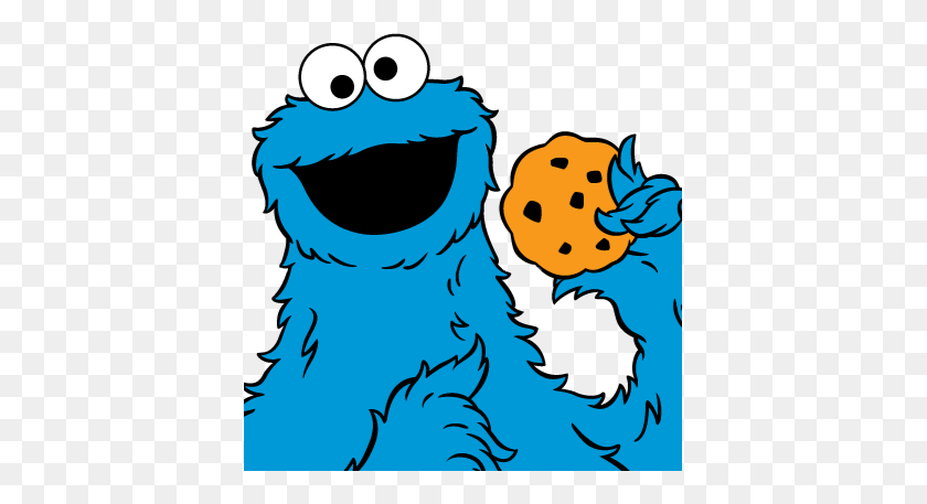 397x397 Cookie Monster Clipart - Monster Face Clipart