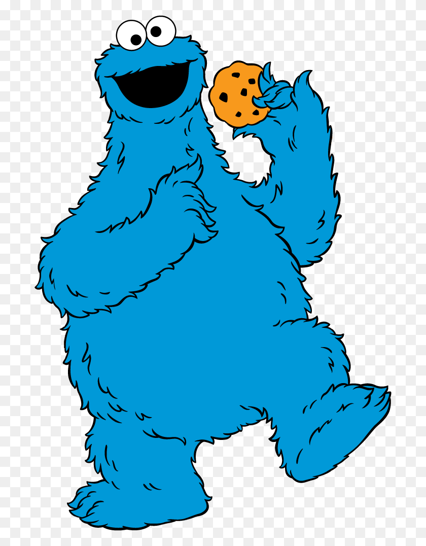 704x1016 Cookie Monster Clipart Free - Gingerbread Cookie Clipart