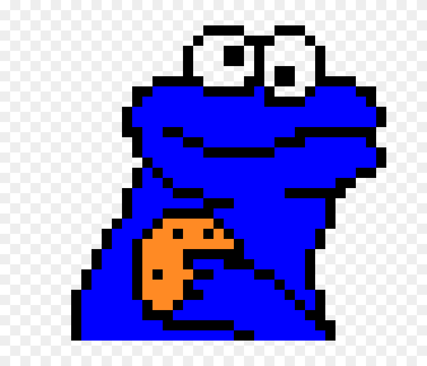 760x660 Cookie Monster Pixel Art Maker - Cookie Monster Png