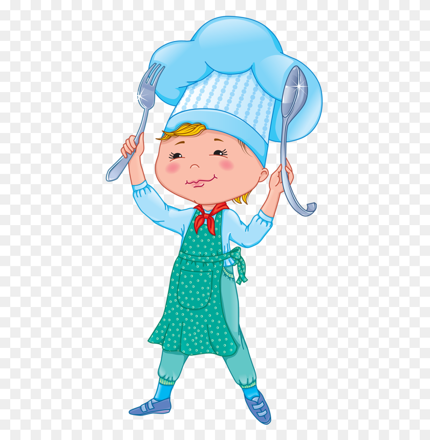 431x800 Cooking - Kids Cooking Clipart