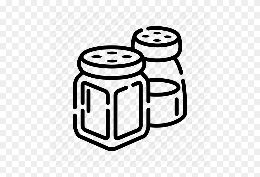 512x512 Cooking, Fines Herbes, Ingredient, Kitchen, Pepper, Salt, Spices Icon - Salt And Pepper Clipart