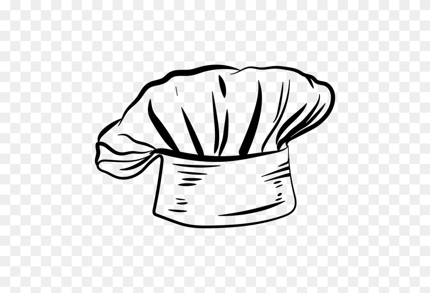 512x512 Cooking Hat Hand Drawn - Hand Drawing PNG