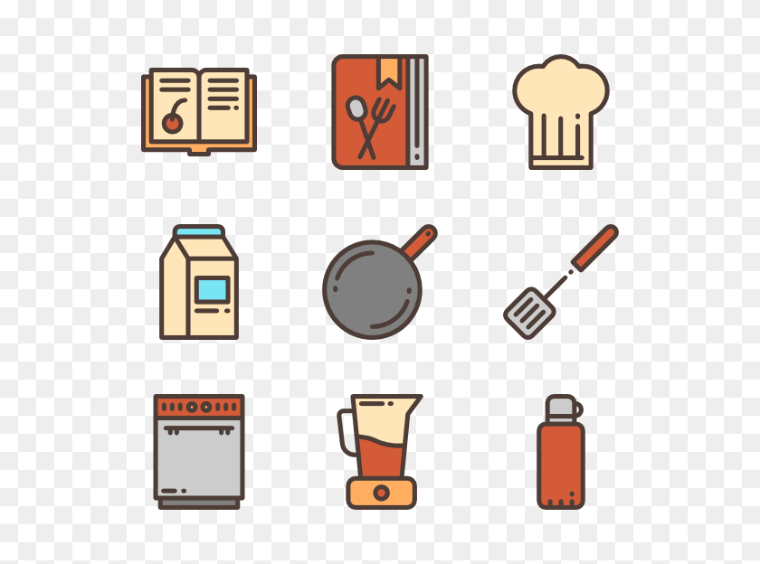 600x564 Cooking Icons - Cooking Clipart Transparent