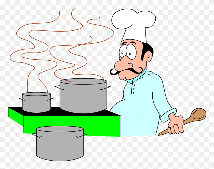 958x745 Cooking Pot Clip Art Free Vector - Cooking Utensils Clipart