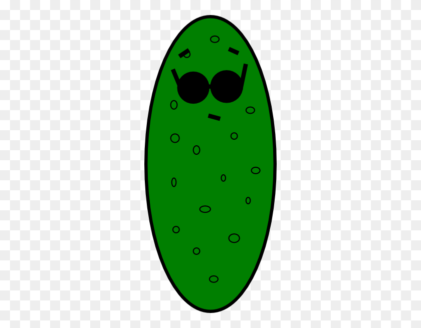 264x595 Cool As A Cucumber Clip Art - Zucchini Clipart