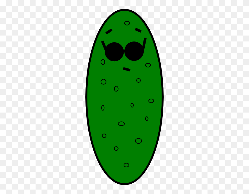 264x595 Cool As A Cucumber Clip Art - Cucumber Clipart