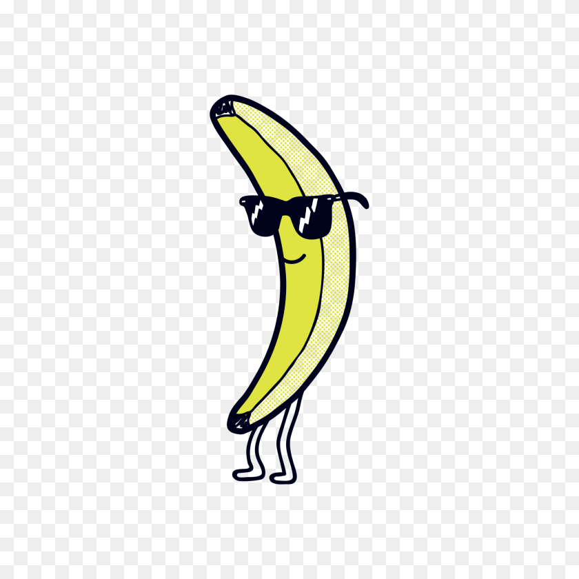 2048x2048 Cool Banana - Cool Designs PNG