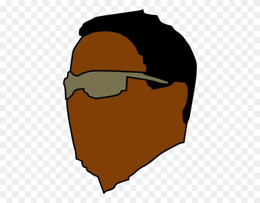 Cool Black Dude With Glasses Clip Art - Cool Dude Clipart