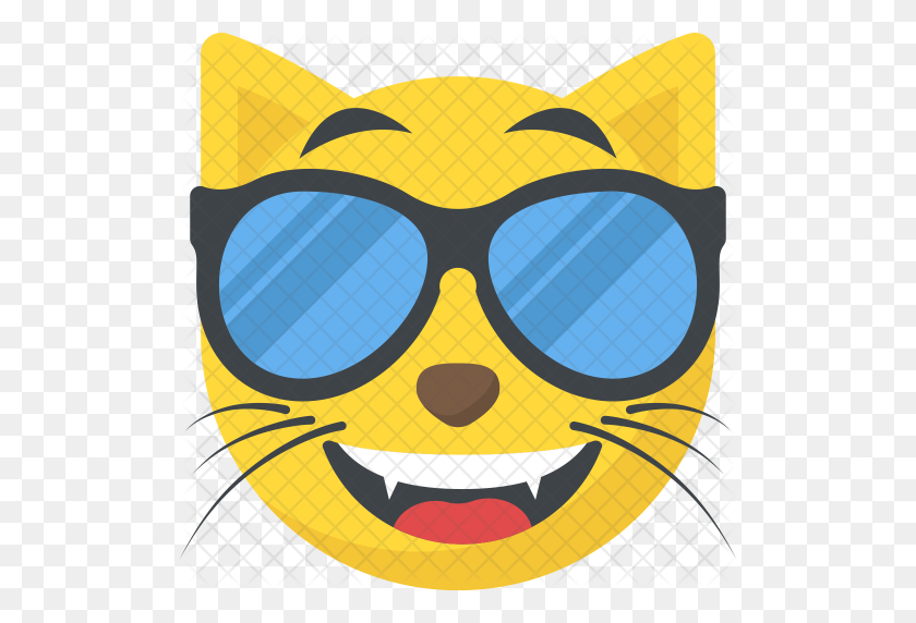 512x512 Cool Cat Emoji Icono - Coolcat Png