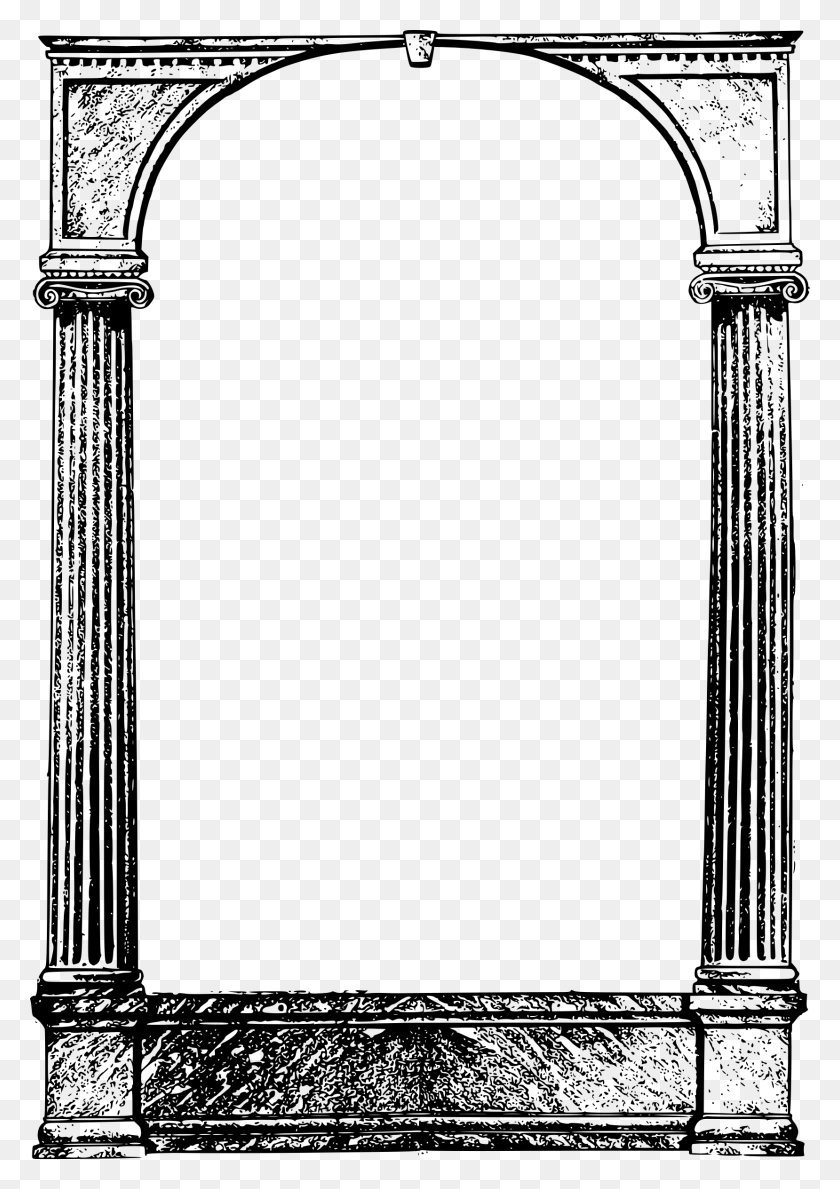 1658x2400 Крутые Колонны Рамки Иконки Png - Греческая Колонна Png