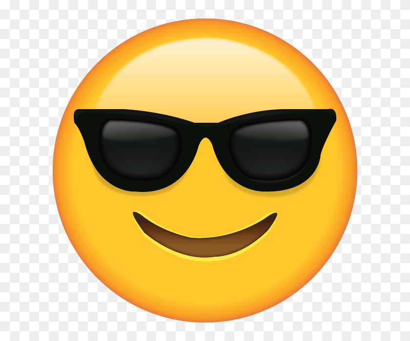 640x640 Cool Emoji, Emoticon Y Smiley - Smiley Png