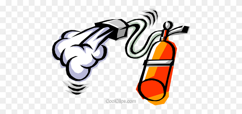 480x336 Cool Fire Extinguisher Royalty Free Vector Clip Art Illustration - Fire Extinguisher Clipart