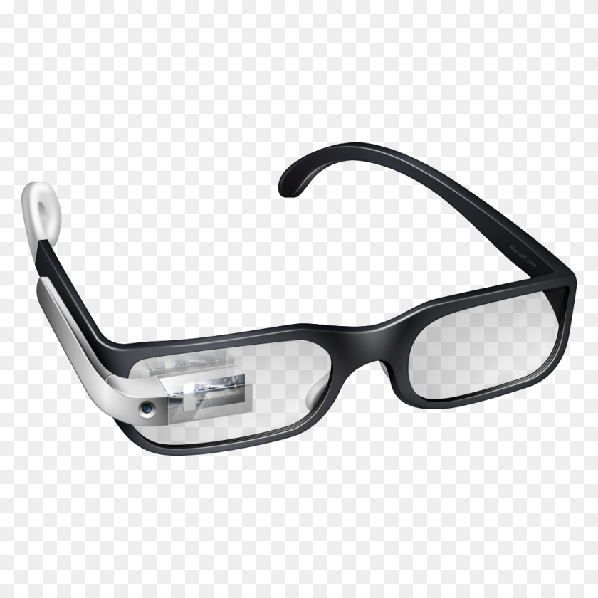 1024x1024 Круто, Очки, Google, Googleglass, Серебряный Значок - Cool Glasses Png