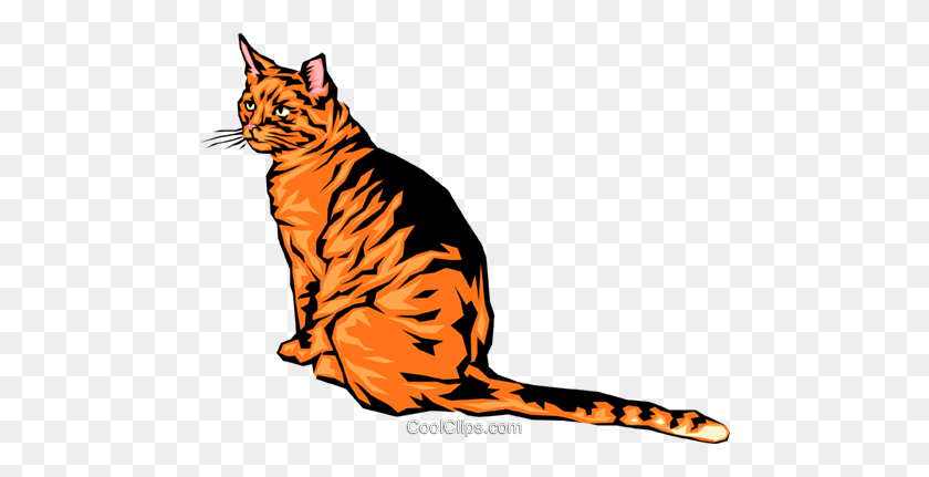 480x371 Круто Выглядящая Кошка Роялти Бесплатно Векторные Иллюстрации - Крутая Кошка Клипарт