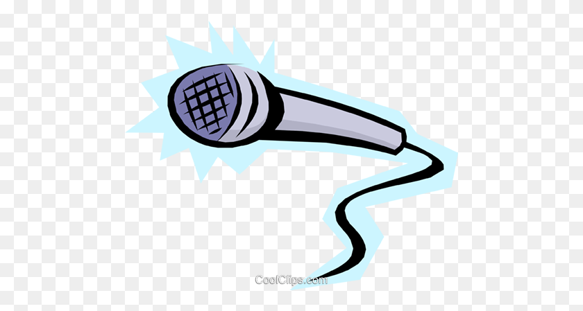 480x389 Cool Microphone Royalty Free Vector Clip Art Illustration - Microphone Clipart PNG