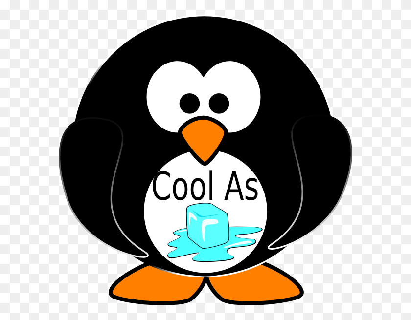600x595 Cool Penguin Clipart - Aa Clipart