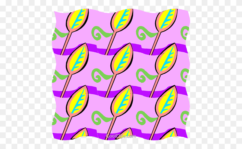 480x458 Cool Wallpaper Pattern Royalty Free Vector Clipart Illustration - Wallpaper Clipart