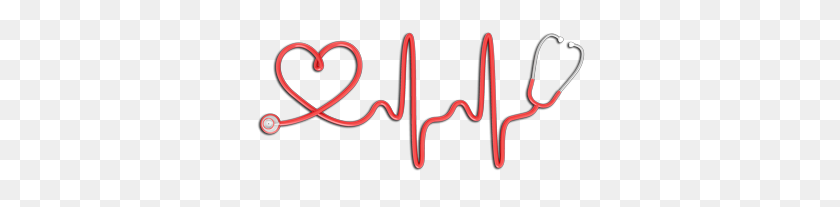 337x147 Coolest Stethoscope Heart Clipart Swirl Shapes Clip Art - Stethoscope Heart Clipart
