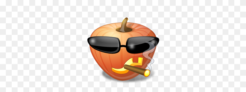 256x256 Cool,halloween,jackolantern,pumpkin Pngicoicns Free Icon - Halloween Pumpkins PNG